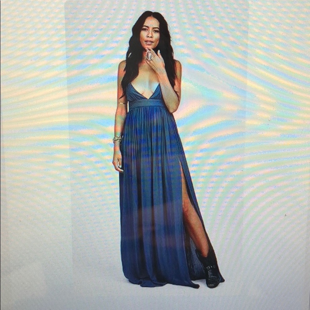 Novella Royale Maxi Dress Blue Strange Melody